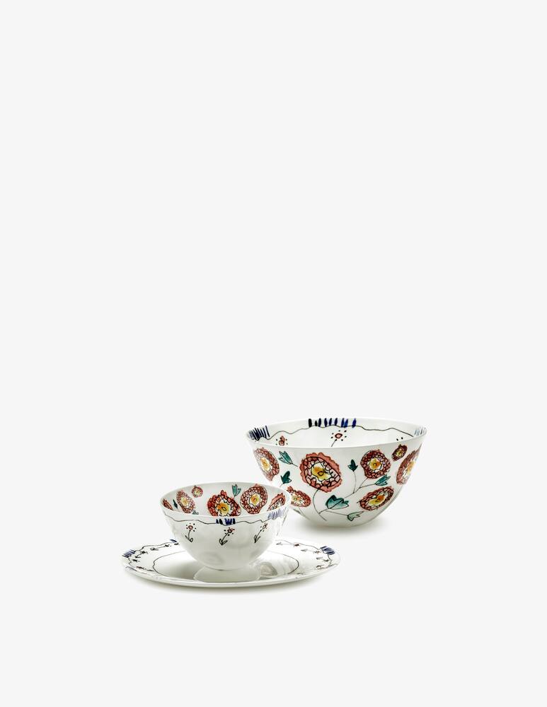 rinascente Marni Midnight Flowers Bowl M d15cm Anemone milk