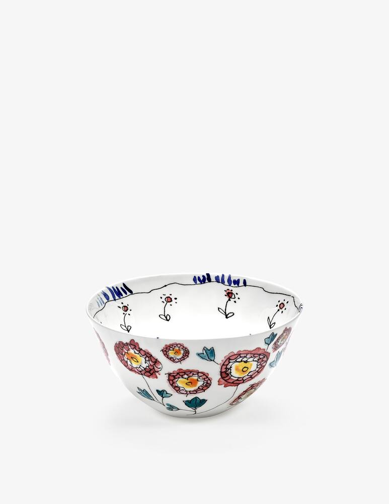 rinascente Marni Midnight Flowers Bowl L d18cm Anemone milk