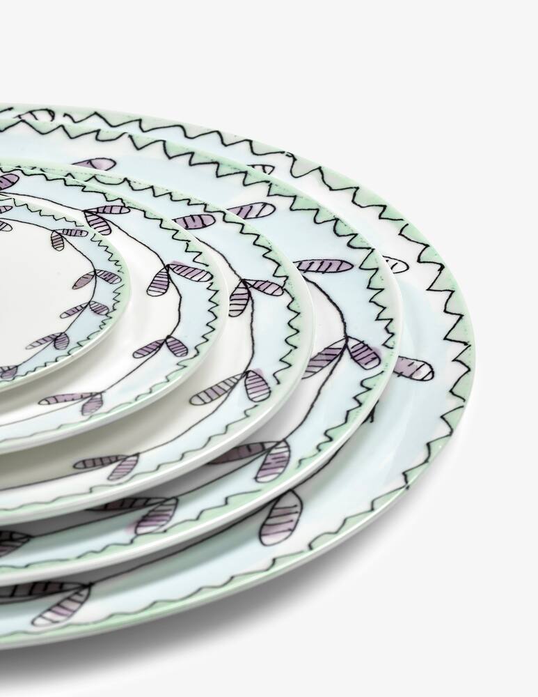 rinascente Marni Midnight Flowers Breakfast Plate d20cm Blossom milk