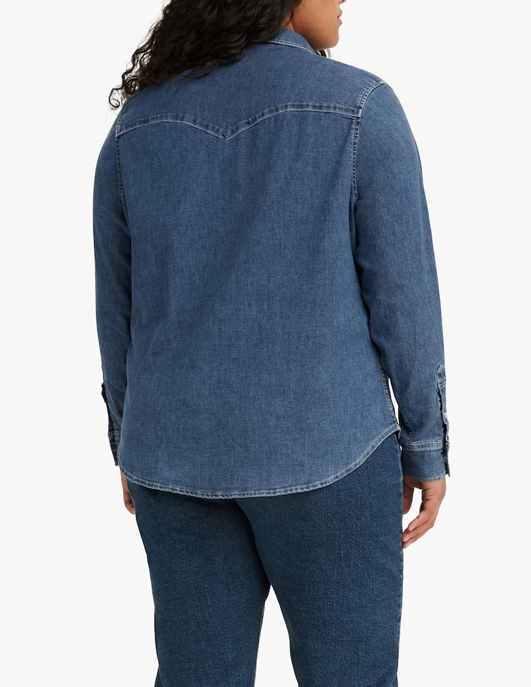 rinascente Levi's Plus Essential Western denim shirt - blue