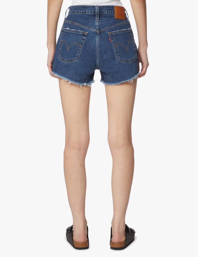 rinascente Levi's Pantaloni corti di jeans con rotture 501 - blu