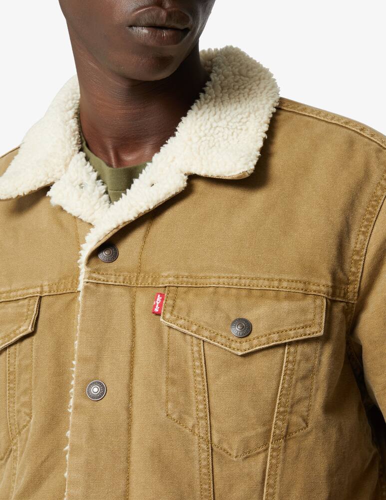 rinascente Levi's Sherpa canvas jacket  - Beige