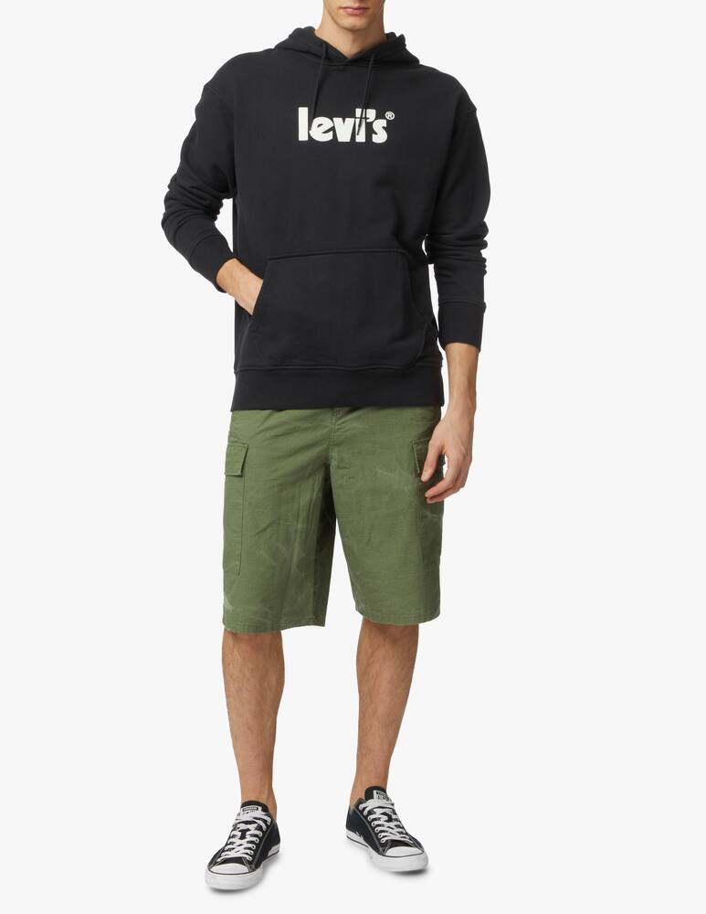 rinascente Levi's Hoodie poster logo - black