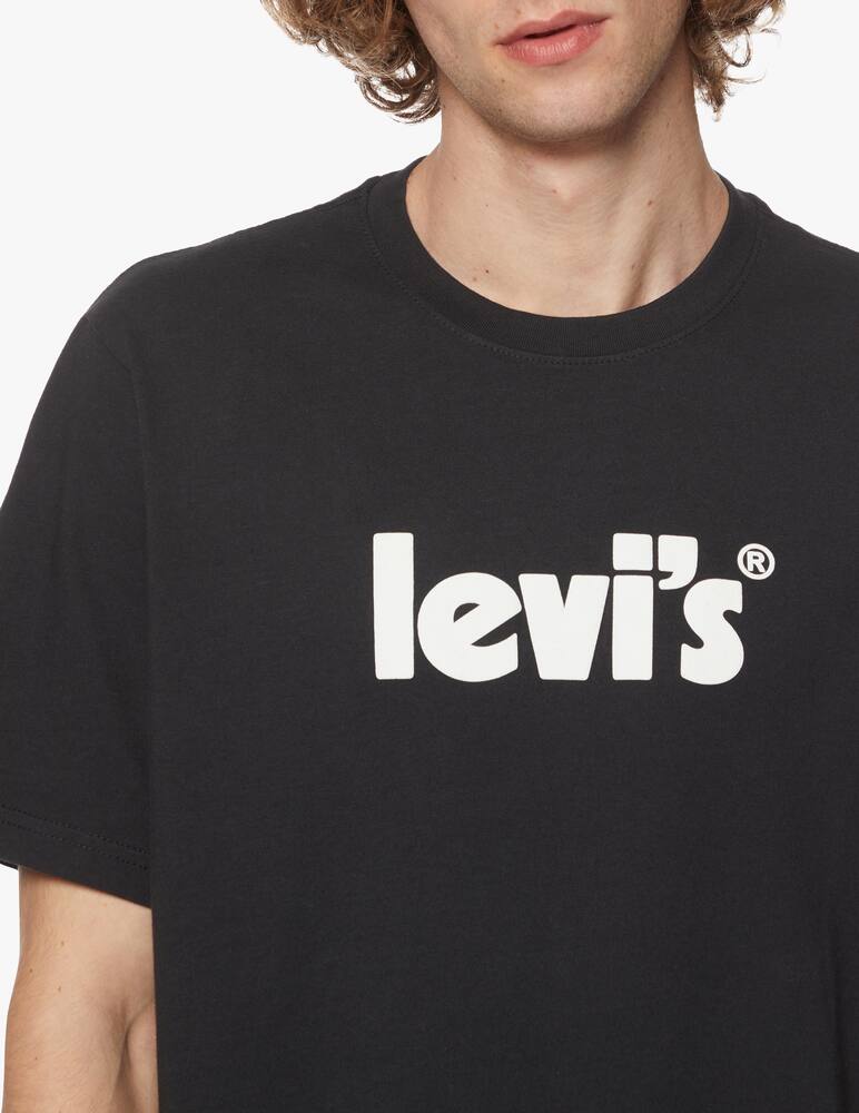 rinascente Levi's Maglietta relaxed fit poster logo - Nero