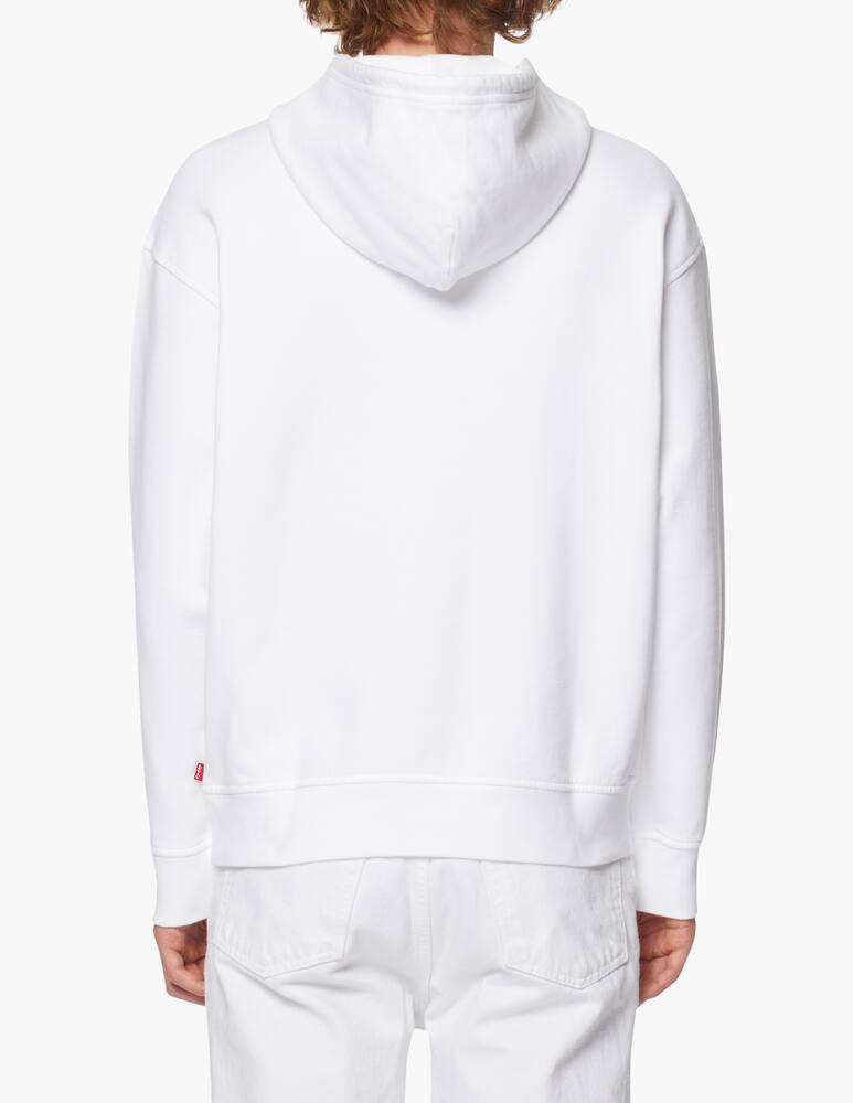 rinascente Levi's Felpa con cappuccio poster logo - bianco