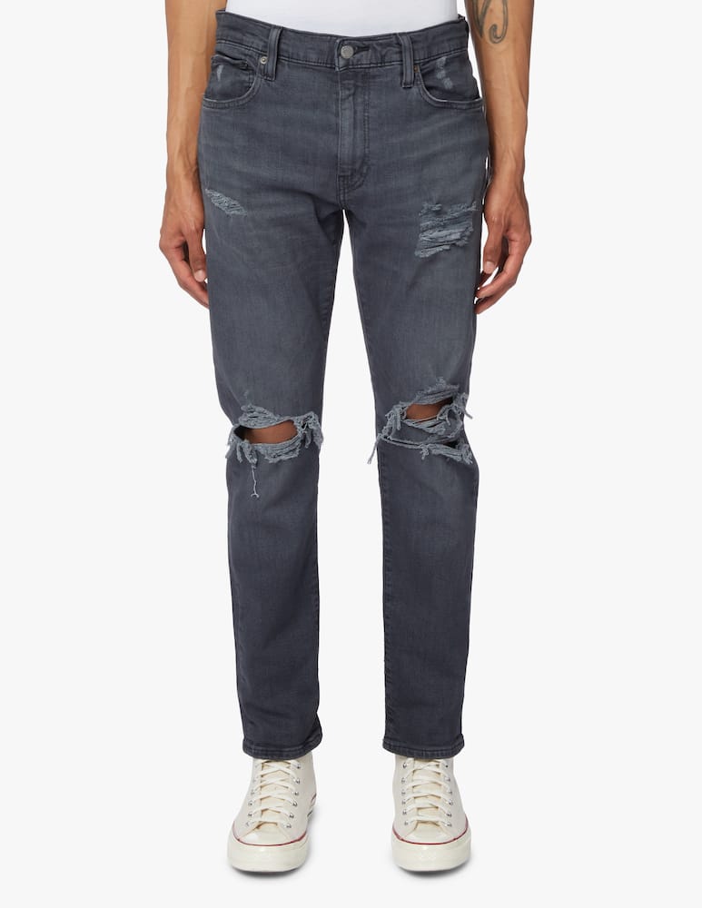 rinascente Levi's D512 ripped washed richmond denim - black