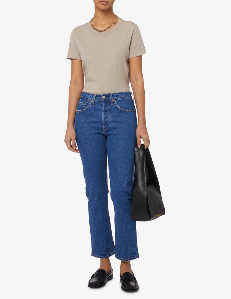 Levi's 501 high rise straight leg cropped jeans - blue - picture 5 Levi's 501 high rise straight leg cropped jeans - blue - picture 5