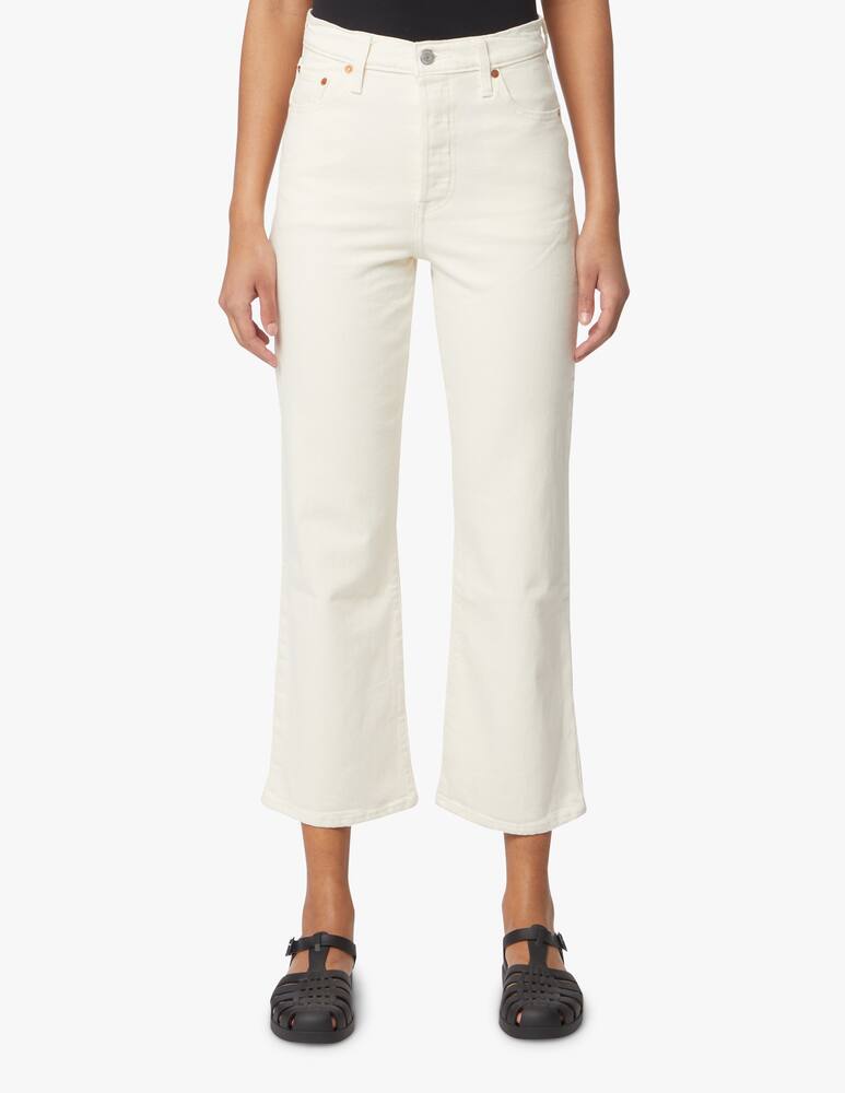 rinascente Levi's Ribcage high rise flare jeans - white