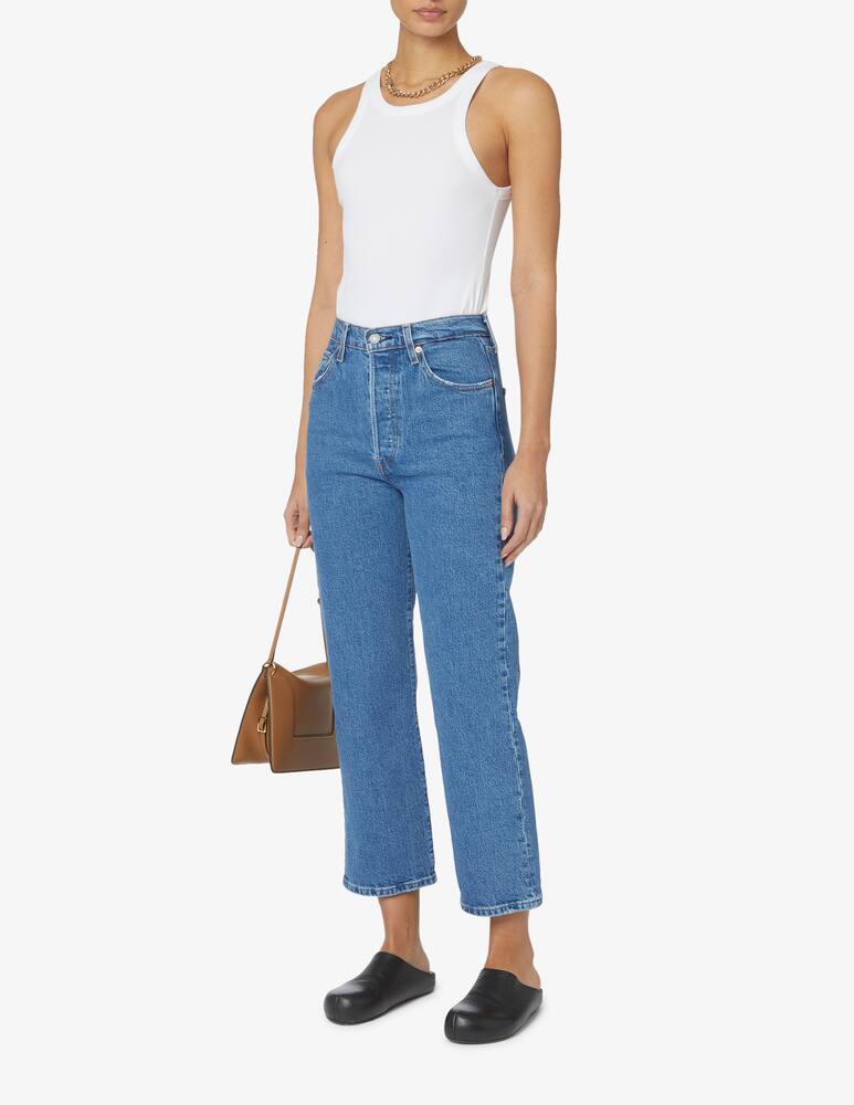 rinascente Levi's Jeans ribcage skinny crop a vita alta - blu