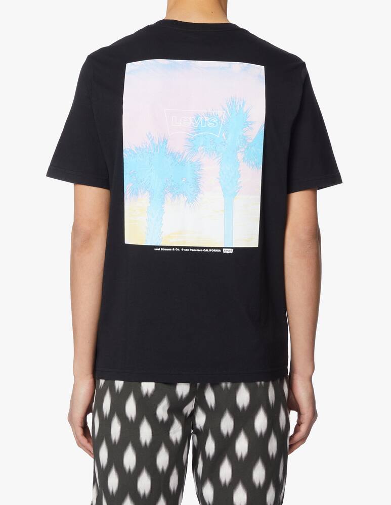 rinascente Levi's T-shirt palms back print - black