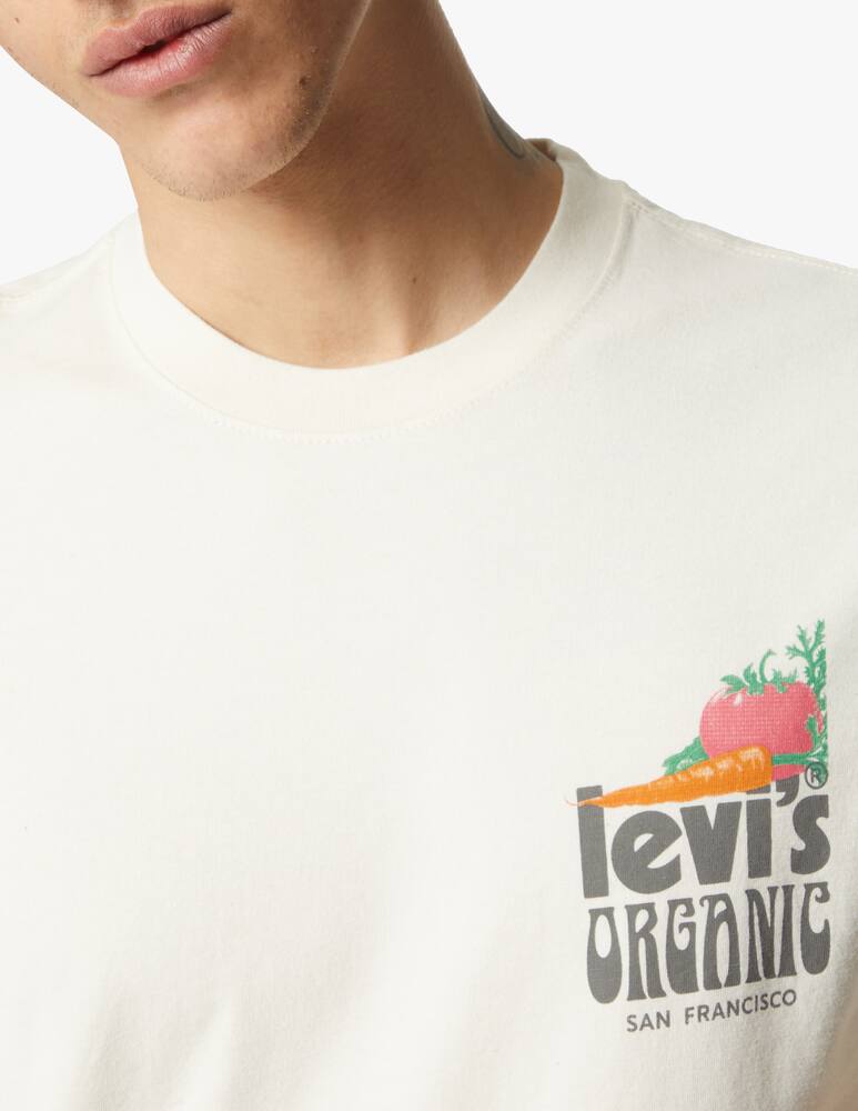 rinascente Levi's T-shirt beige market logo back fresh - beige