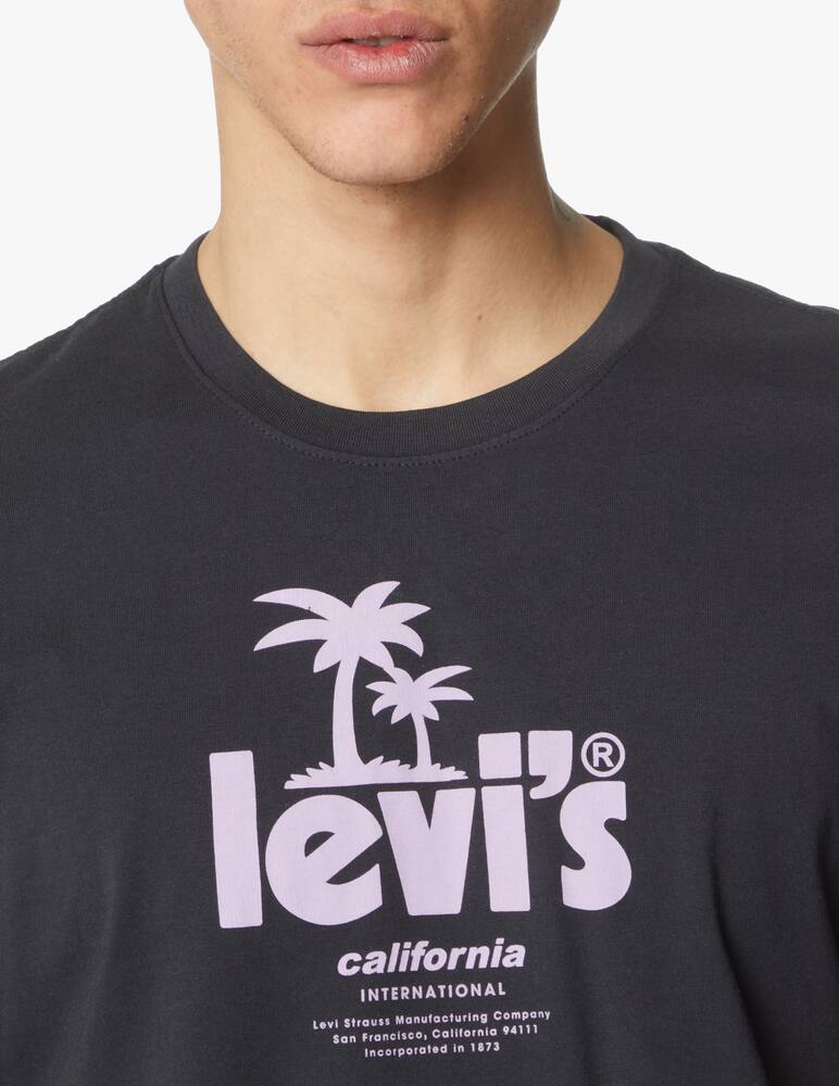 rinascente Levi's T-shirt palms logo - black