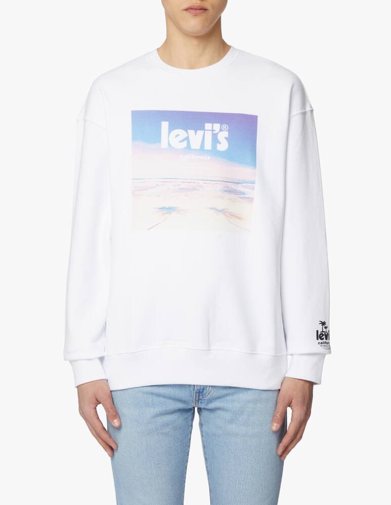 rinascente Levi's Sweatshirt beach print - white