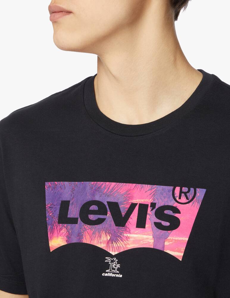 rinascente Levi's T-shirt batwing  multi print - black