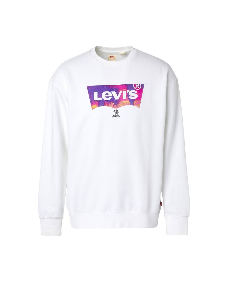 rinascente Levi's Sweatshirt batwing multi print - white
