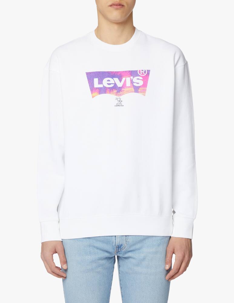 rinascente Levi's Sweatshirt batwing multi print - white