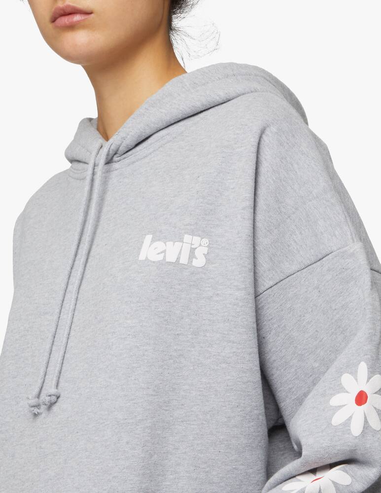 rinascente Levi's Felpa in cotone con margherite - grigio