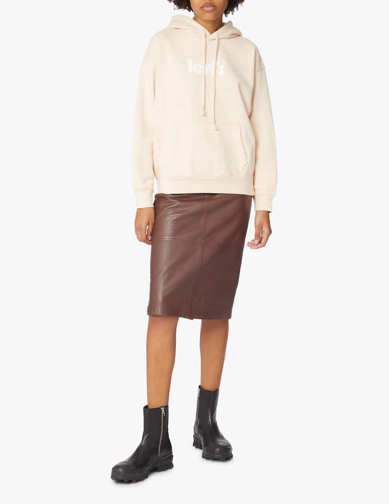 rinascente Levi's Felpa con cappuccio logo poster - rosa