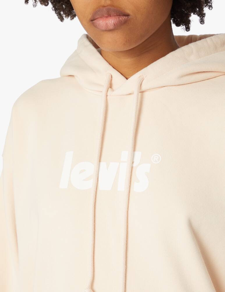 rinascente Levi's Felpa con cappuccio logo poster - rosa