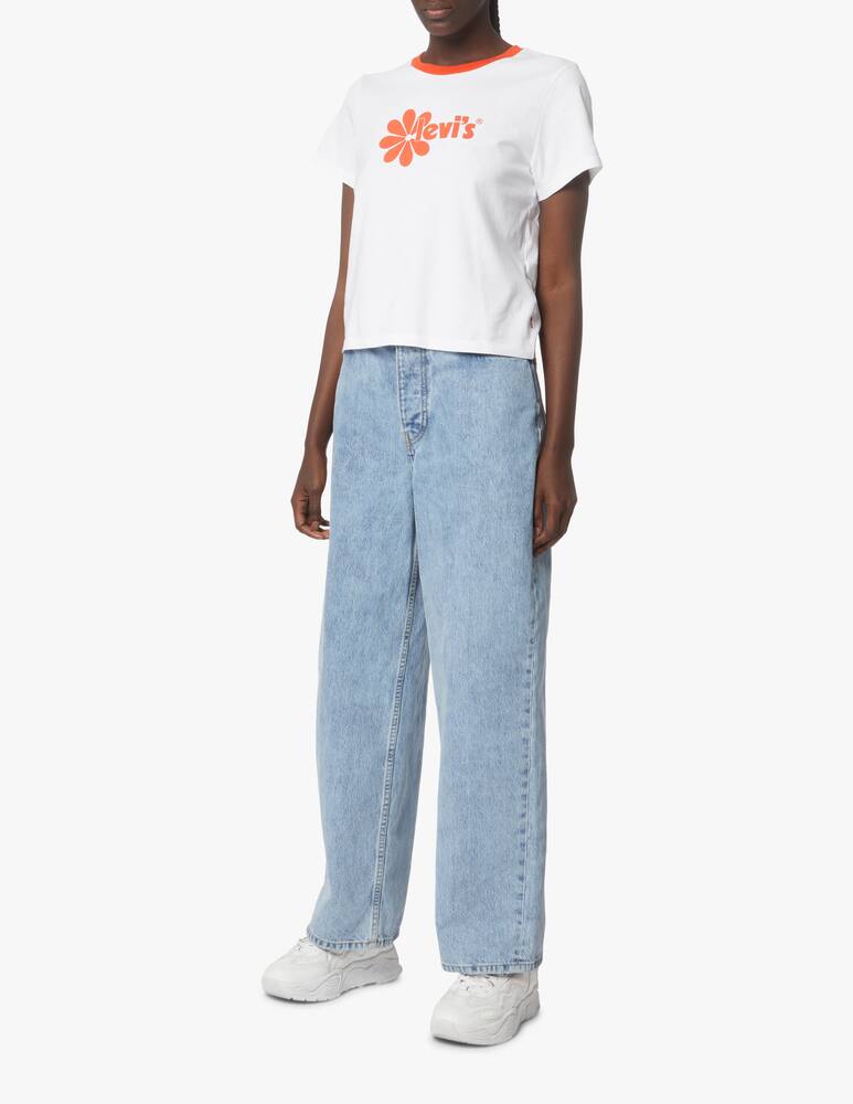 rinascente Levi's T-shirt in cotone cropped Jordie plus - bianco