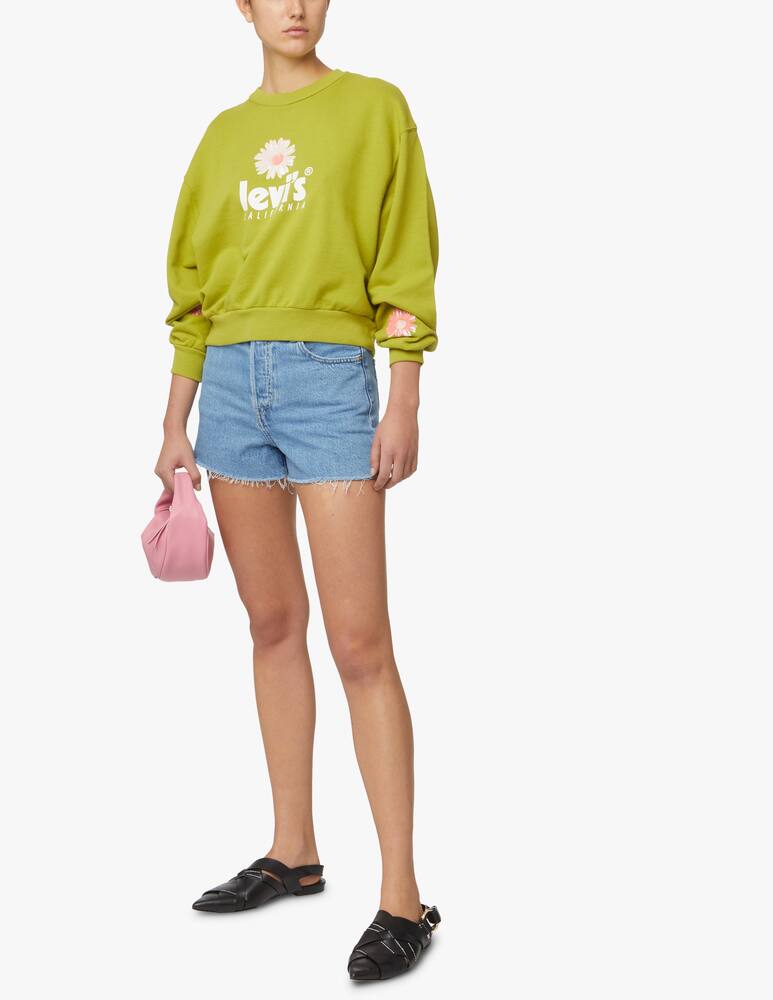 Levi's Felpa girocollo logo fiore - verde - immagine 2 Levi's Felpa girocollo logo fiore - verde - immagine 2
