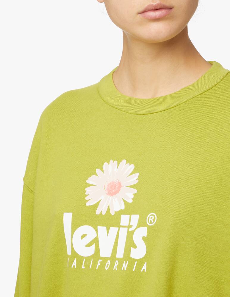 Levi's Felpa girocollo logo fiore - verde - immagine 4 Levi's Felpa girocollo logo fiore - verde - immagine 4