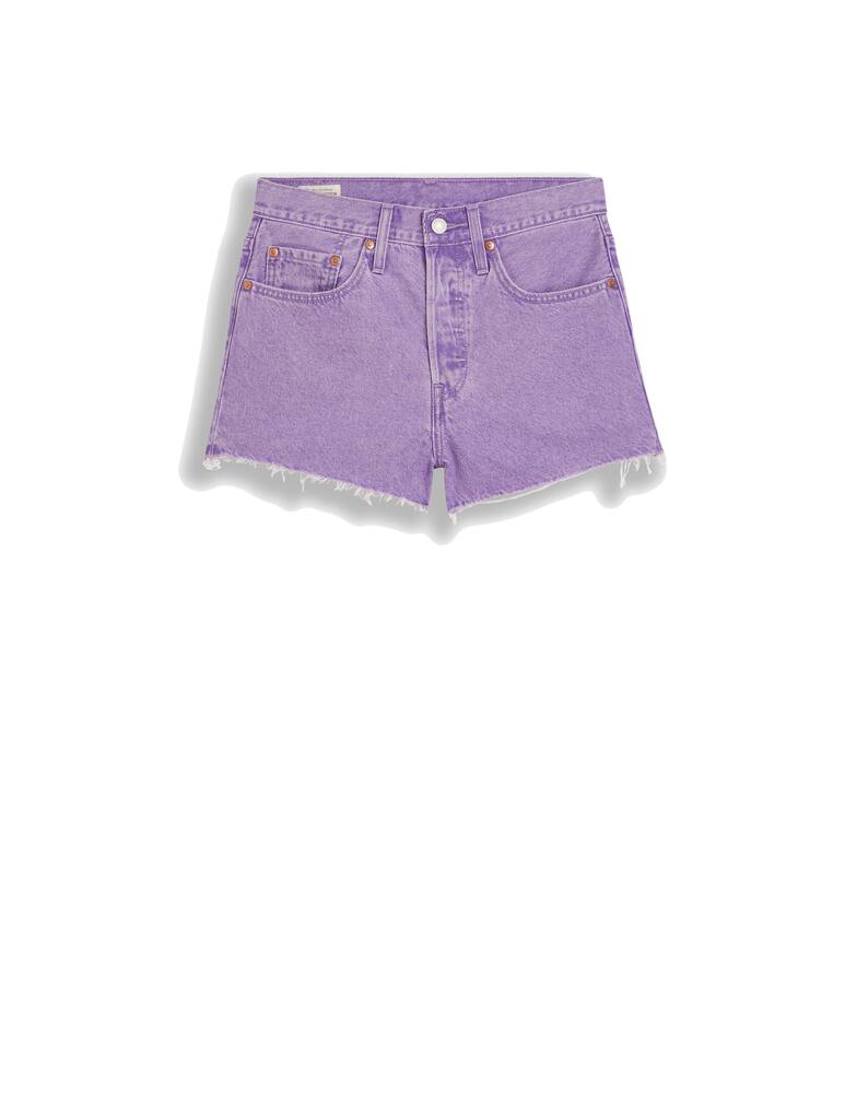 rinascente Levi's Pantaloni corti di jeans bordo grezzo - lilla