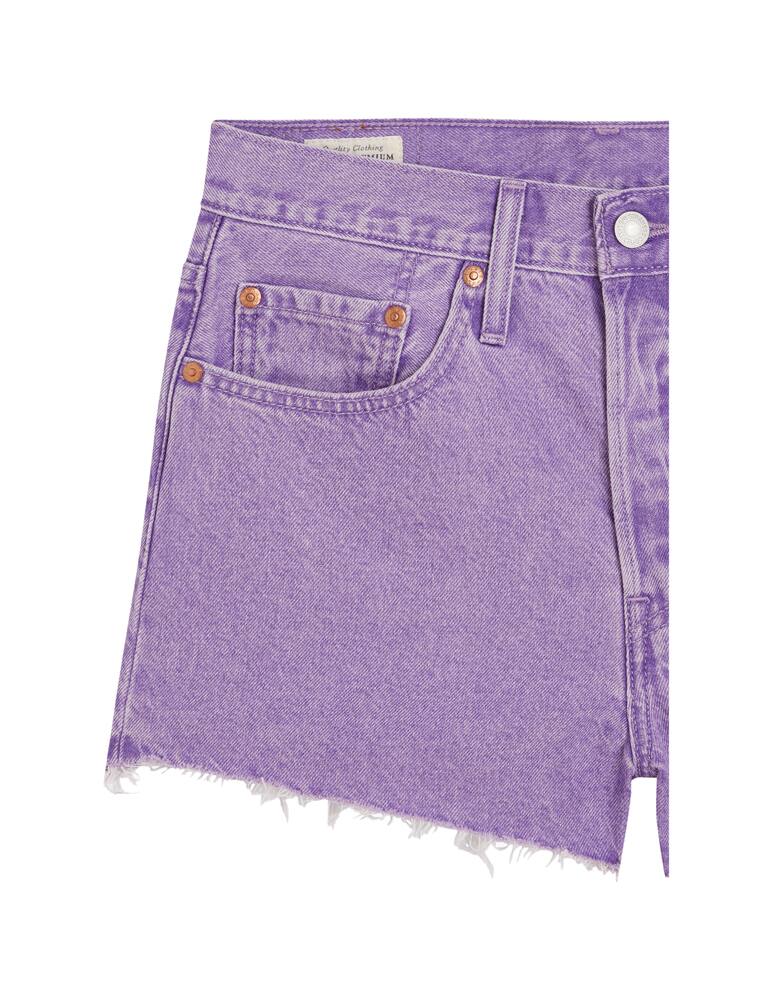 rinascente Levi's Pantaloni corti di jeans bordo grezzo - lilla