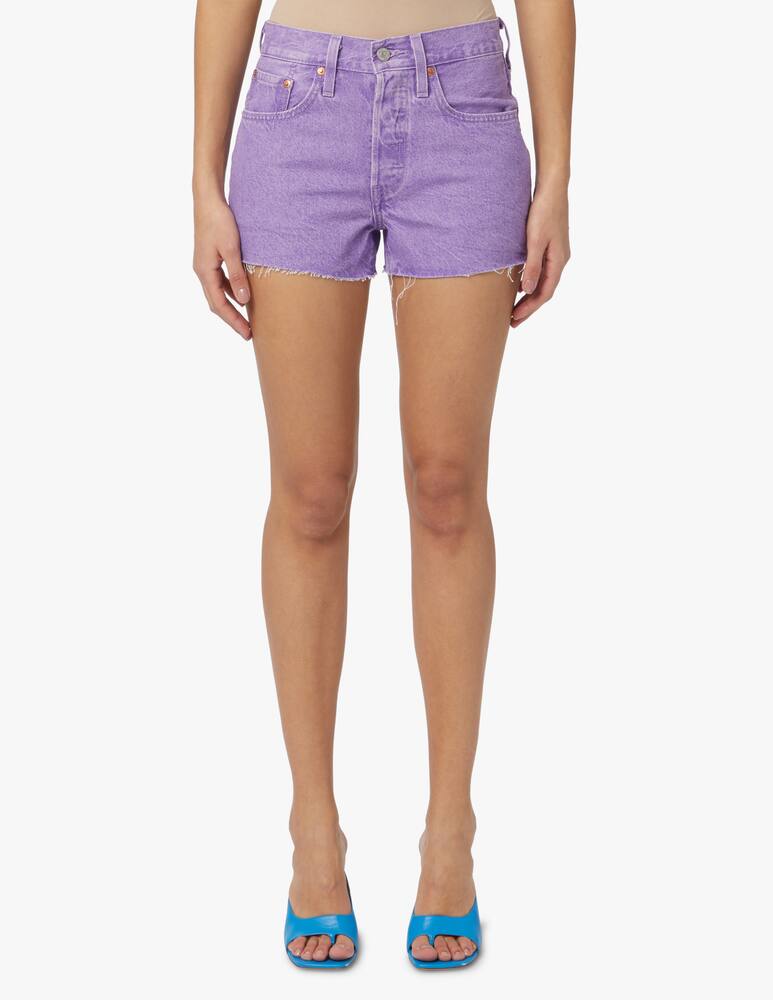 rinascente Levi's Pantaloni corti di jeans bordo grezzo - lilla
