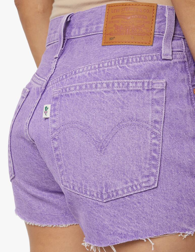 rinascente Levi's Pantaloni corti di jeans bordo grezzo - lilla