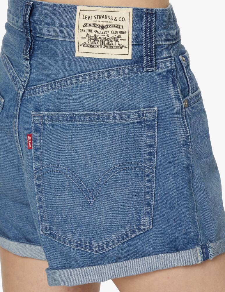 rinascente Levi's Pantaloni corti di jeans a vita alta - blu