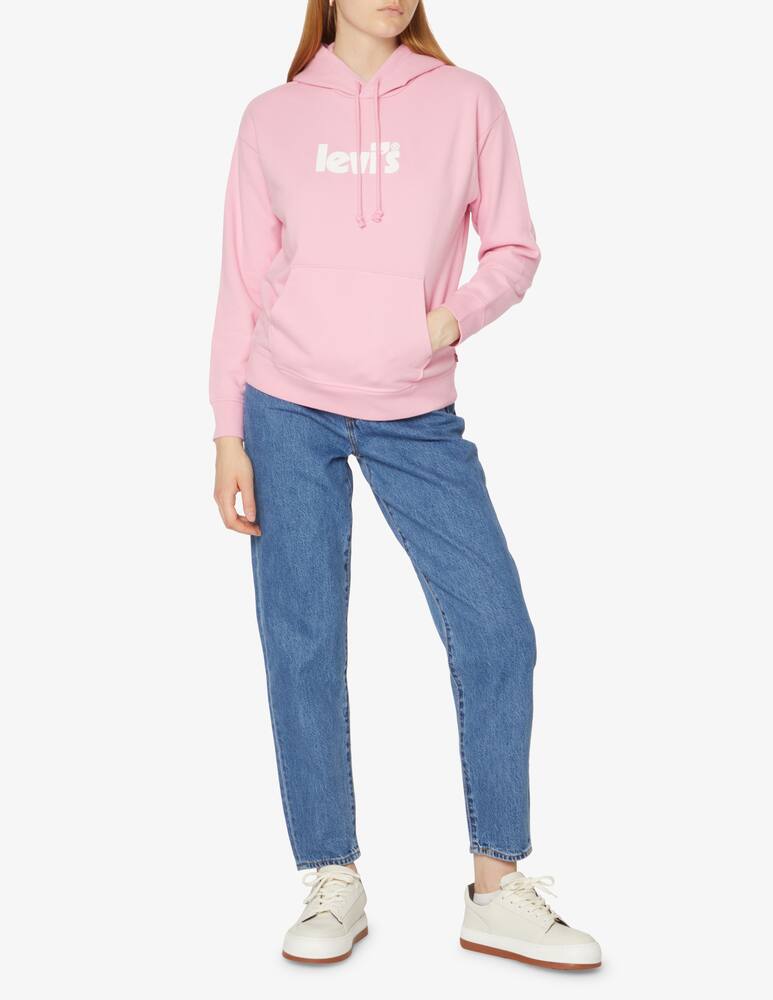 rinascente Levi's Felpa con cappuccio e logo - Rosa