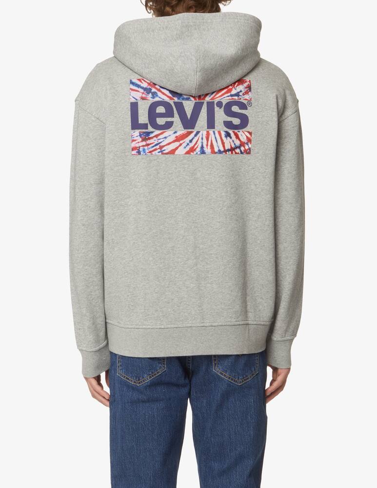 rinascente Levi's Fzip relax back graphic hoodie - Grey