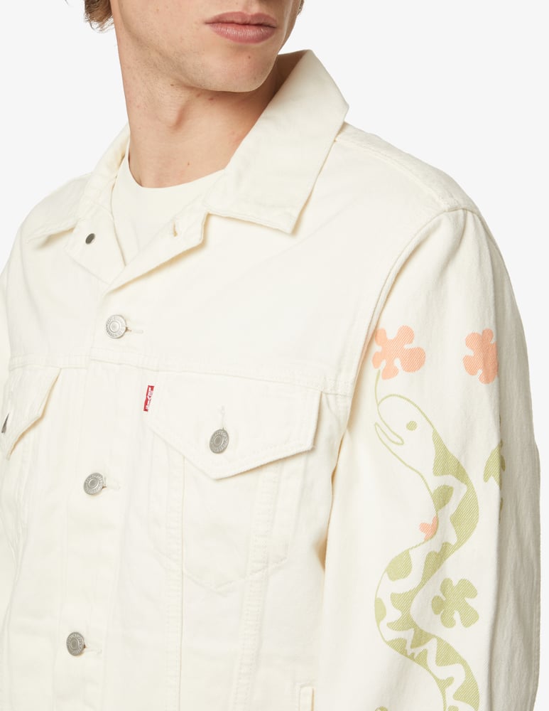 rinascente Levi's Trucker jacket white pattern bday - White