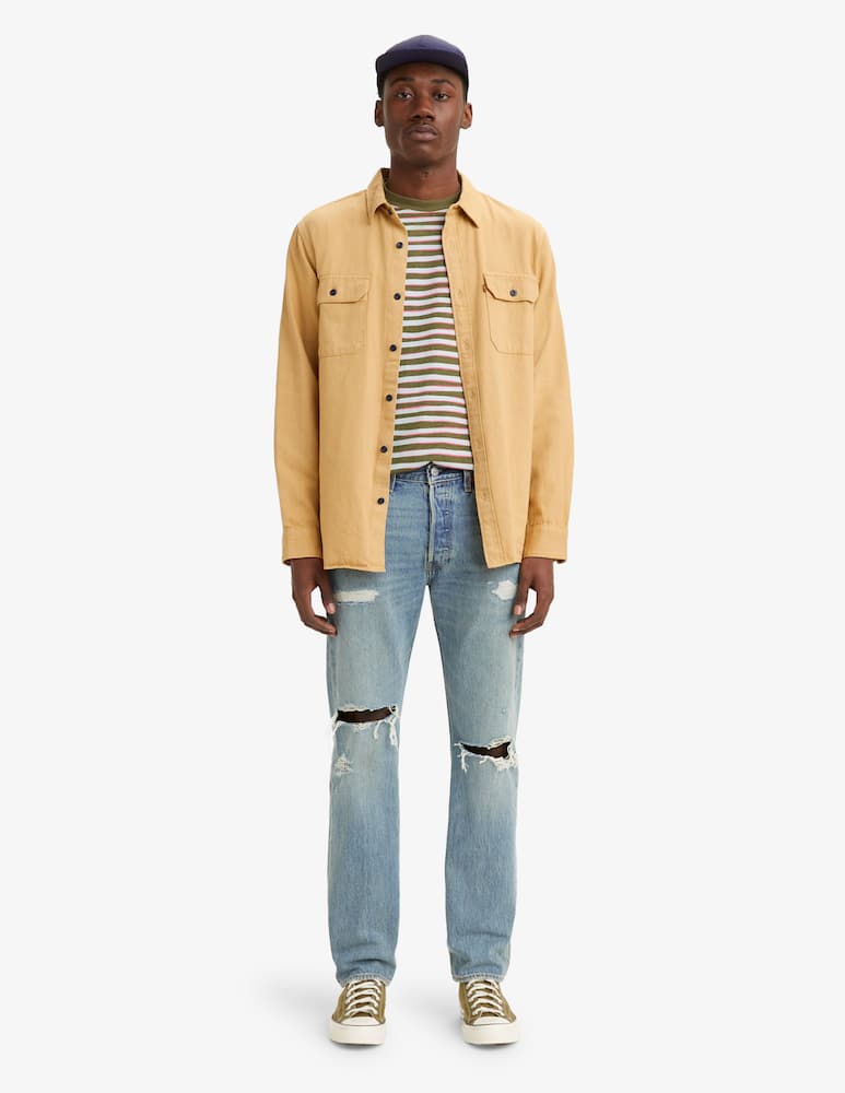 Levi's Jeans 501 original light indigo destroy - Azzurro - immagine 1 Levi's Jeans 501 original light indigo destroy - Azzurro - immagine 1