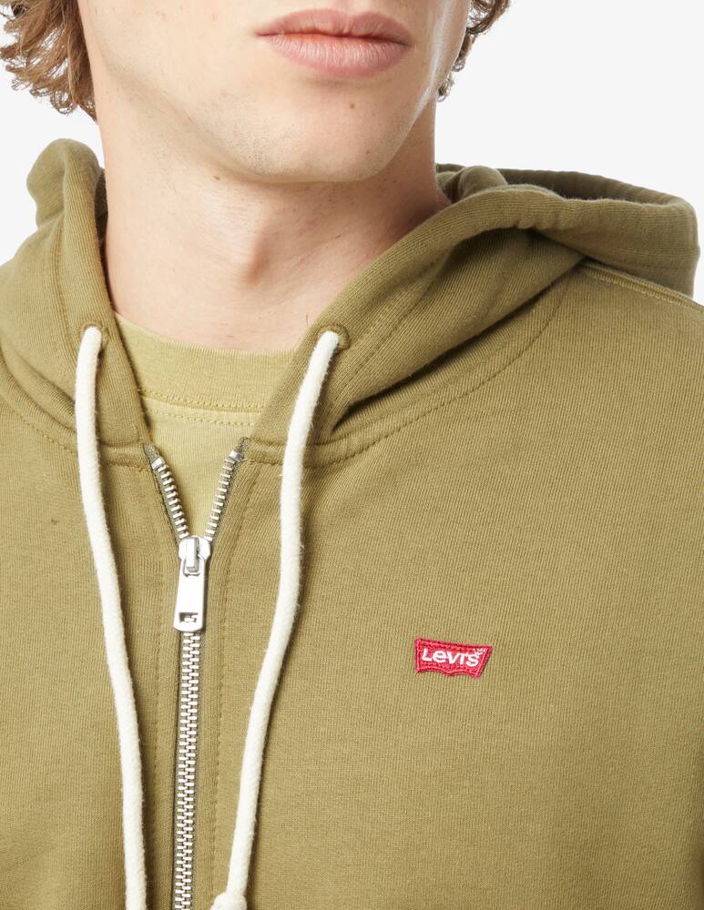 rinascente Levi's Felpa con cappuccio fzip mini batwing - Oliva