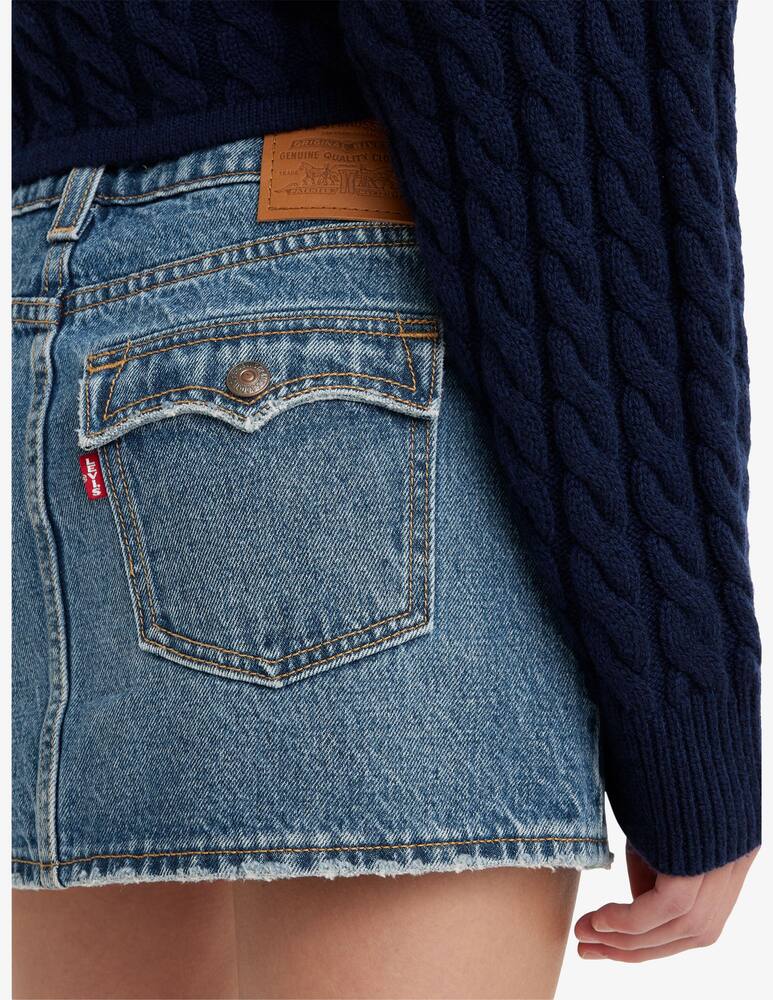 rinascente Levi's Minigonna di jeans a vita bassa