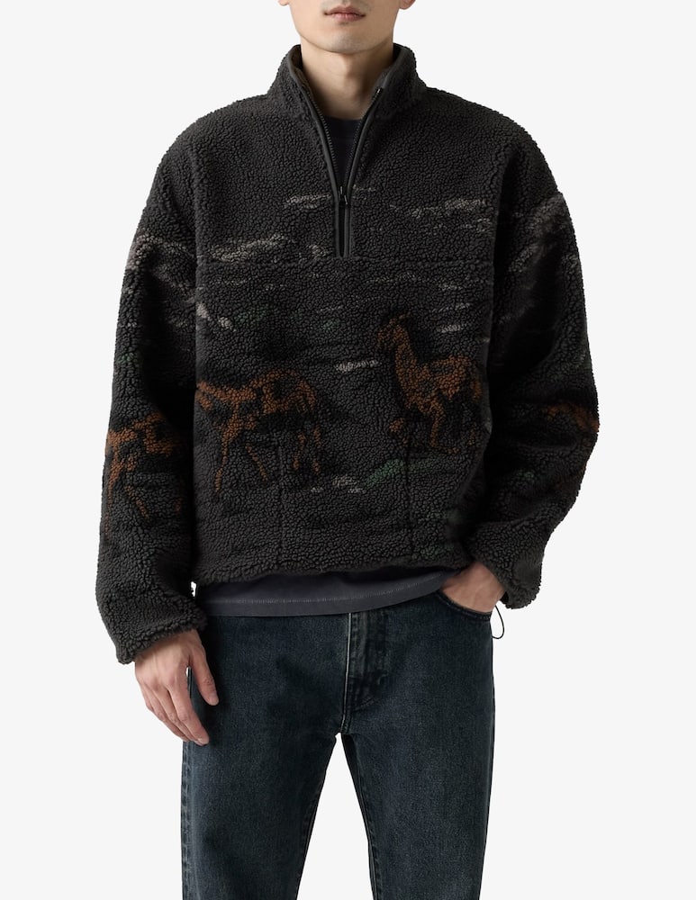 rinascente Levi's Fleece horse print jumper