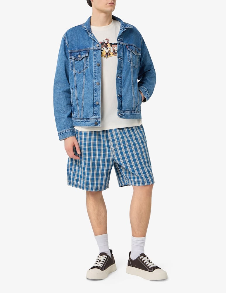 rinascente Levi's Workwear checked denim bermuda
