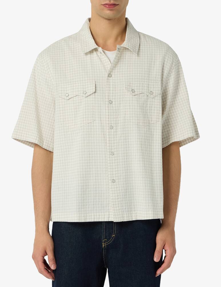 rinascente Levi's Western micro check short shirt