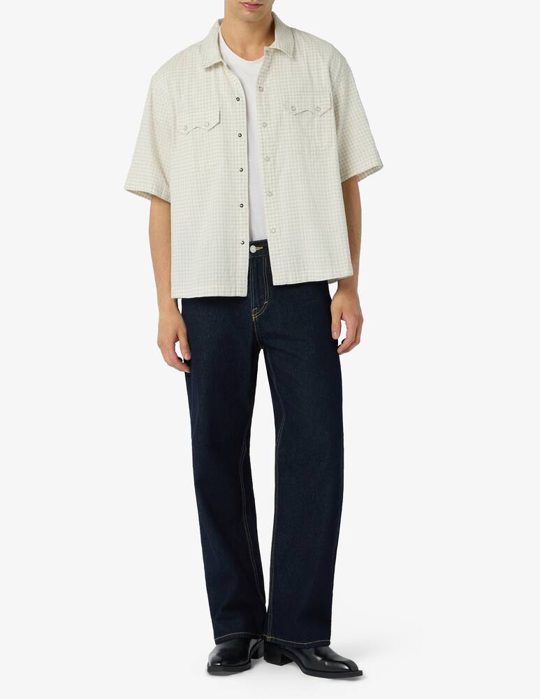 rinascente Levi's Western micro check short shirt