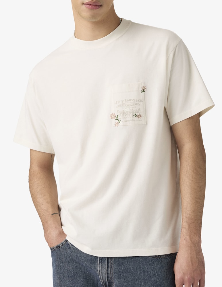 Levi's T-shirt taschino ricamo floreale - immagine 2 Levi's T-shirt taschino ricamo floreale - immagine 2