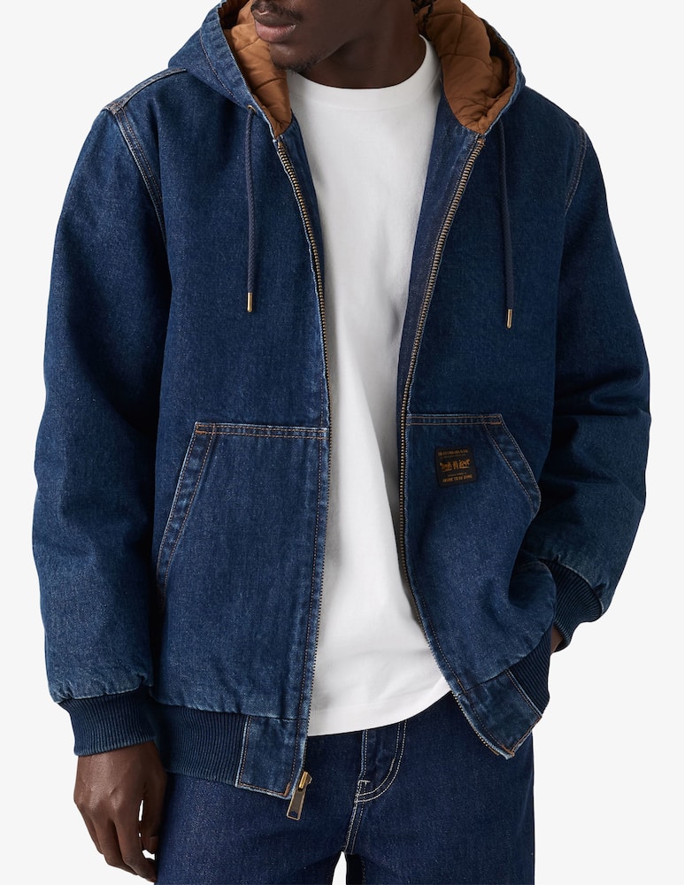 rinascente Levi's Denim hooded workwear jacket