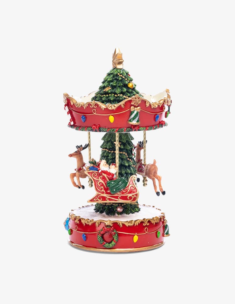 Goodwill Music Motion Santa Sleigh/Tree Carousel 25Cm - picture 1 Goodwill Music Motion Santa Sleigh/Tree Carousel 25Cm - picture 1