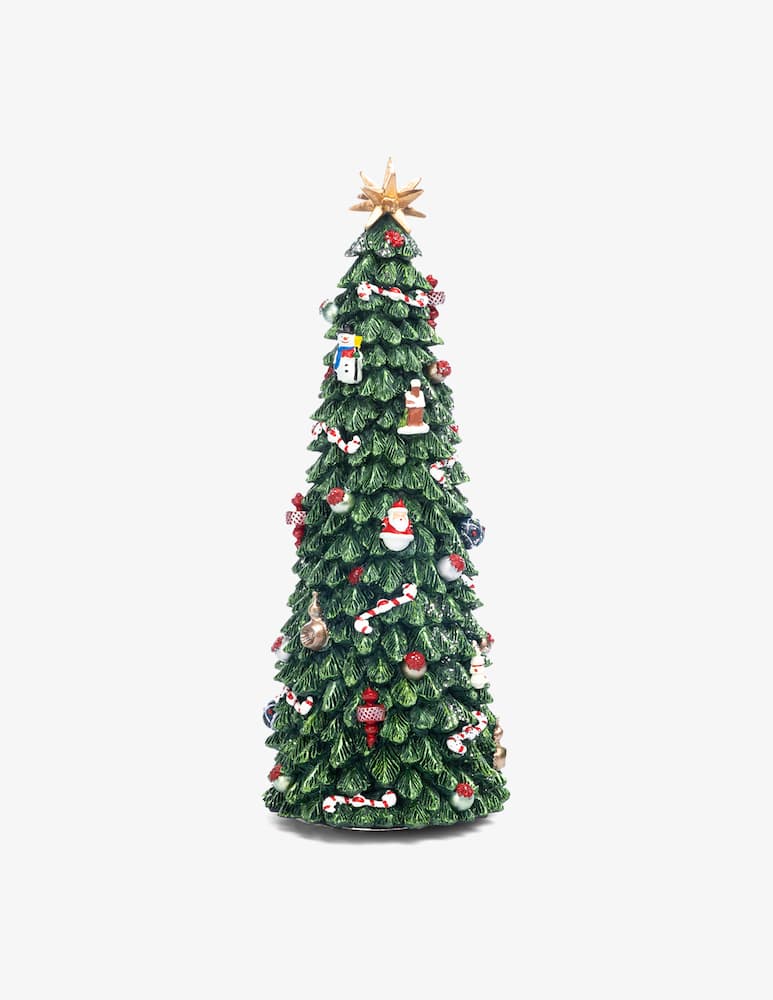 rinascente Goodwill Carosello Albero Di Natale Decorato Verde 30Cm