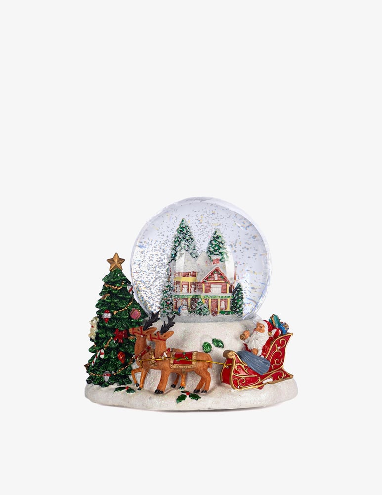 rinascente Goodwill Boule De Neige Babbo Natale Albero 18cm