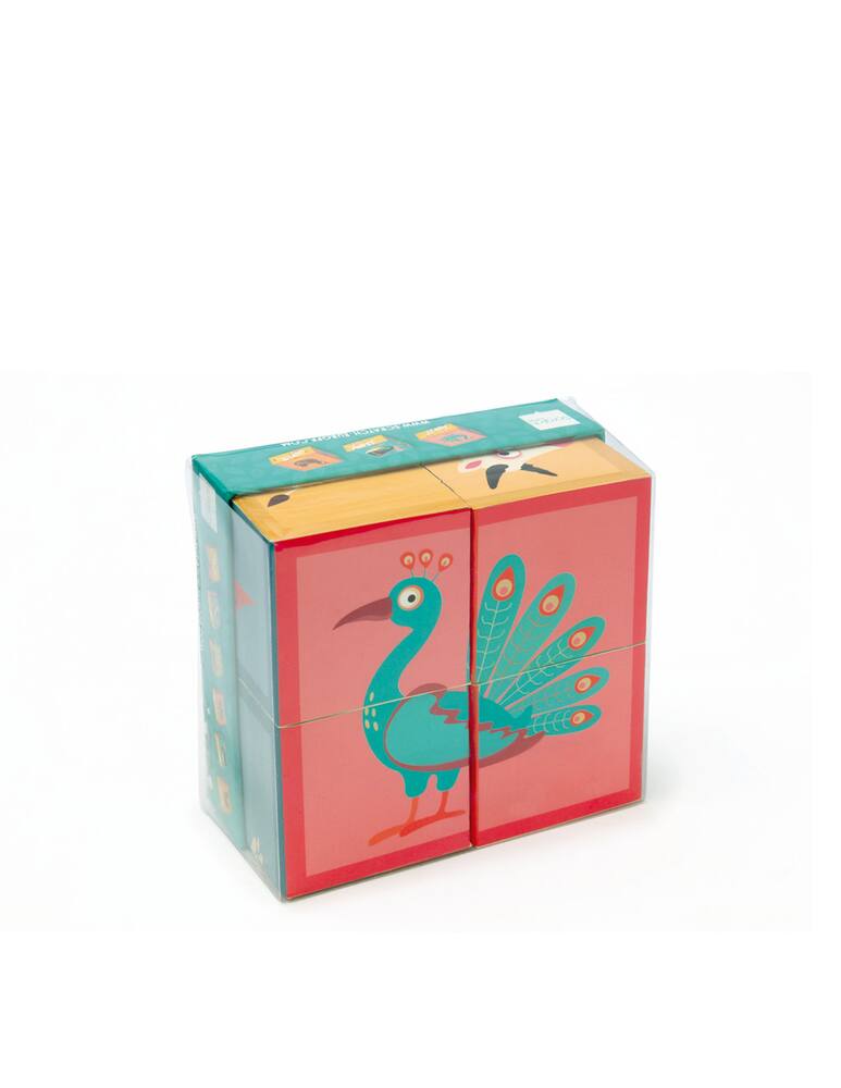 rinascente Scratch Puzzle a blocchi fattoria. 4 Blocchi - Multicolor