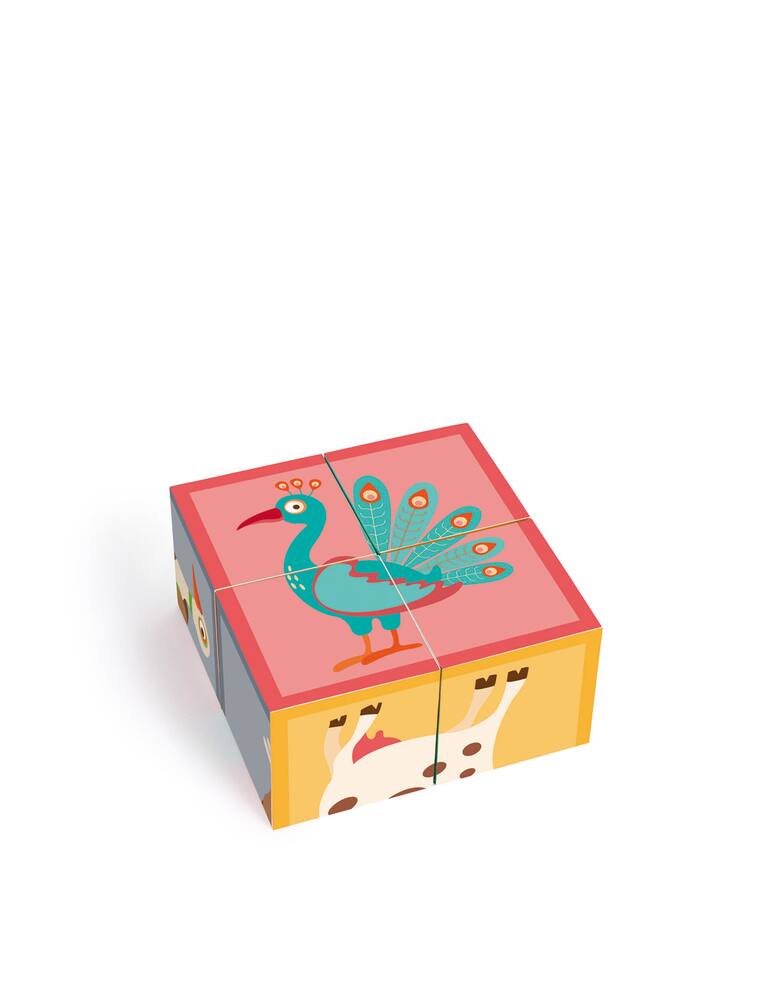 rinascente Scratch Puzzle a blocchi fattoria. 4 Blocchi - Multicolor