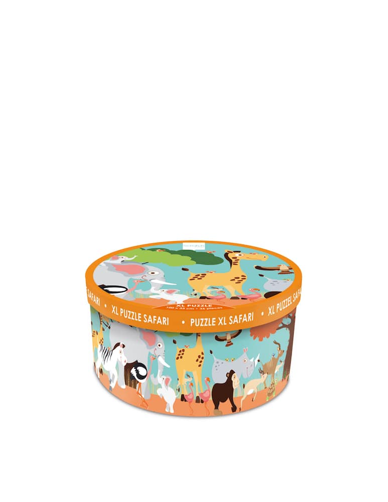 rinascente Scratch Puzzle da pavimento Safari. 100x33cm - Multicolor