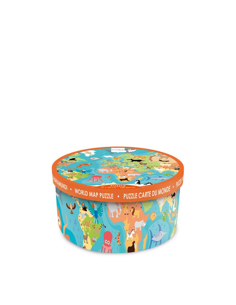 rinascente Scratch Puzzle Animals of the World 100pz - Multi